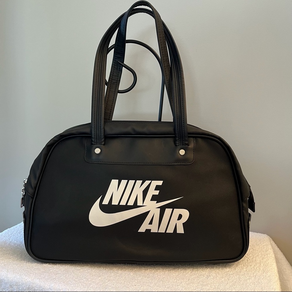 Vintage 90s Black Nike Air Swoosh Purse